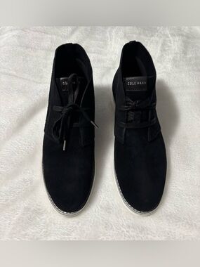 Cole Haan Black Suede Chukka Boots